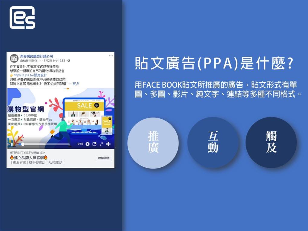 FB廣告投放及網頁設計服務