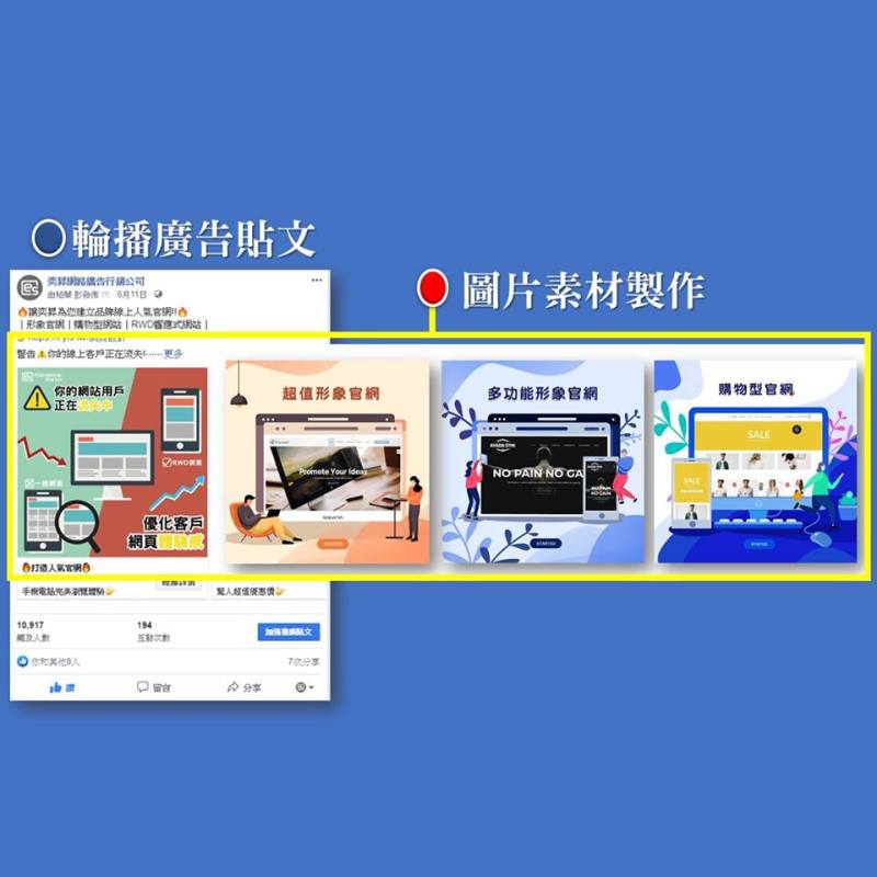 奕昇網站架設平面廣告貼文圖案設計服務